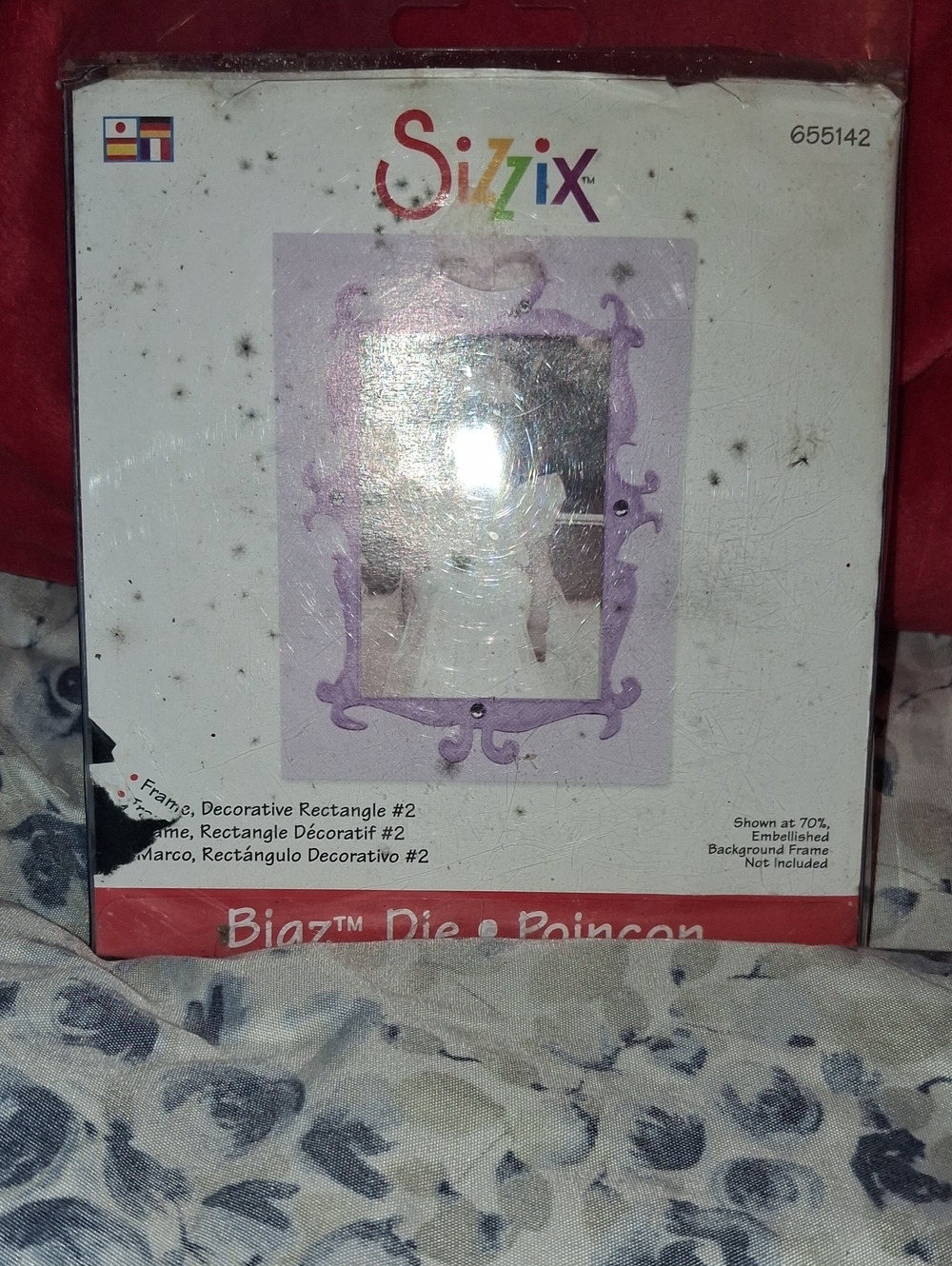 Sizzix Decorative Rectangle Frame Die - Lavender Purple